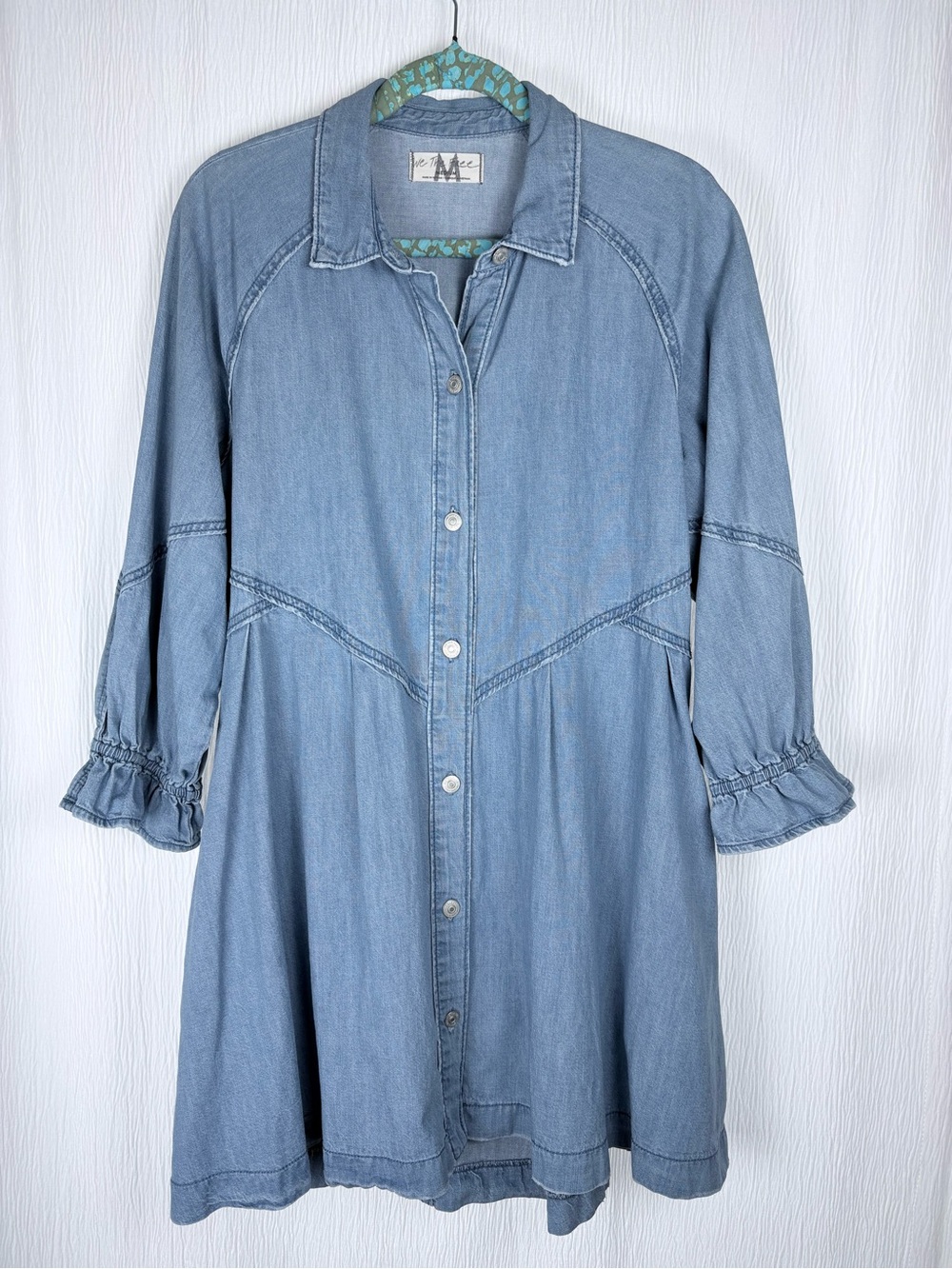 We the Free, Hannah Denim Mini Dress, Size Medium
